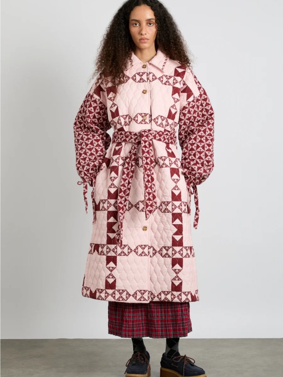 Damson Madder Jackets & Blazers - Damson Madder Dahlia Quilted Coat